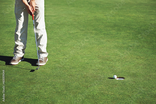 Fotografi golf putt green