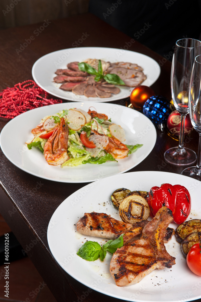 meat with vegetable meat with vegetable