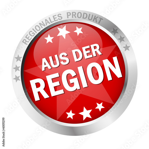 Button mit Banner " AUS DER REGION "