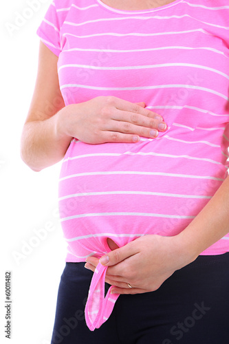 Wallpaper Mural Pregnant woman touching her belly close up Torontodigital.ca