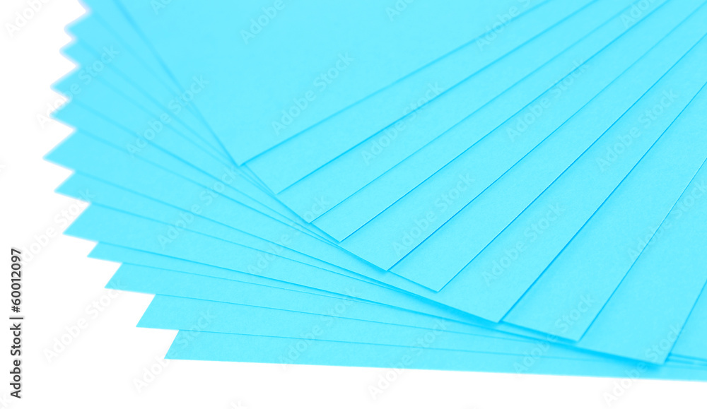 Colorful art paper isolated on white Colorful art paper isolated on white
