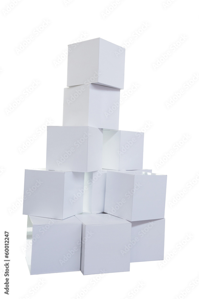 a pile of white blocks a pile of white blocks