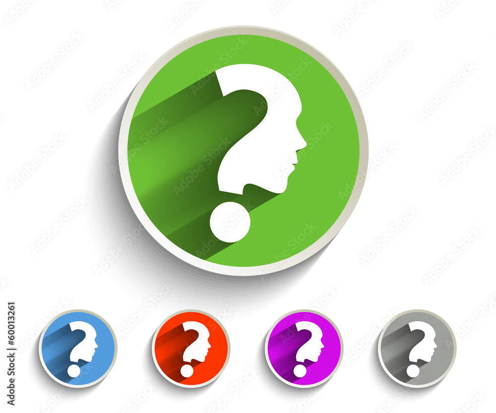 Set of Question Marks Icon Design Set of Question Marks Icon Design
