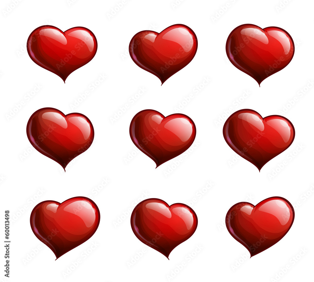 Nine Red Hearts