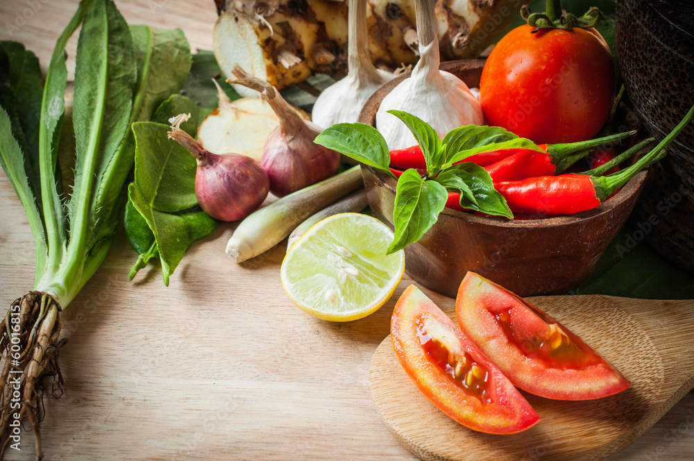 vegetable of food for tom yum element vegetable of food for tom yum element