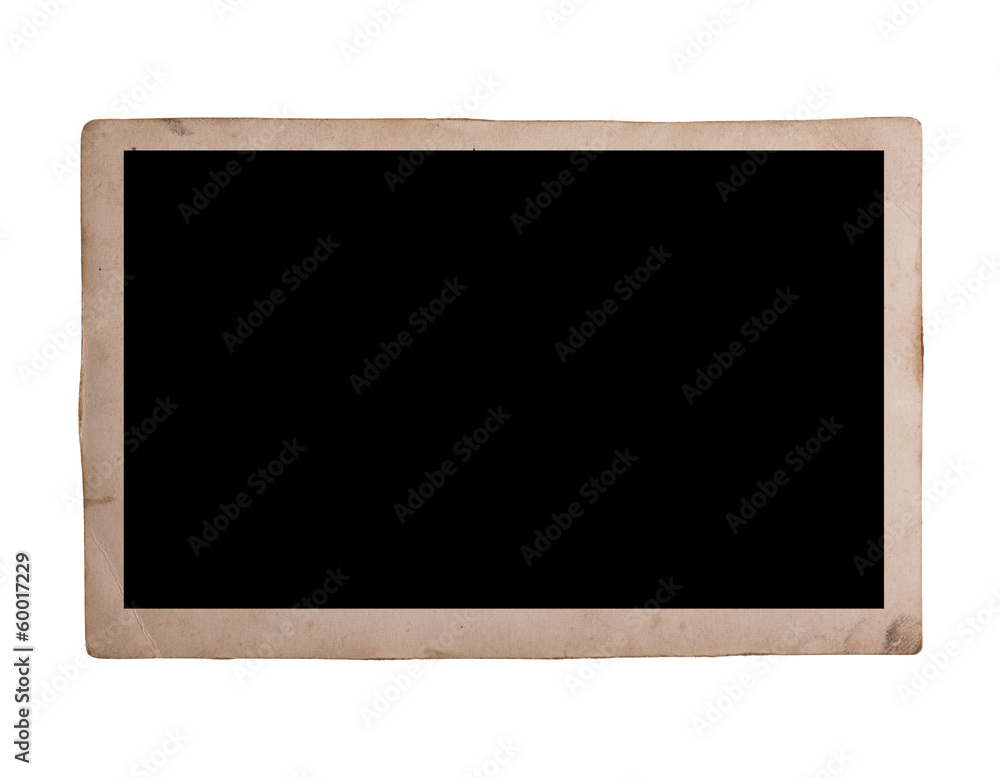 Old photo isolated on white Old photo isolated on white