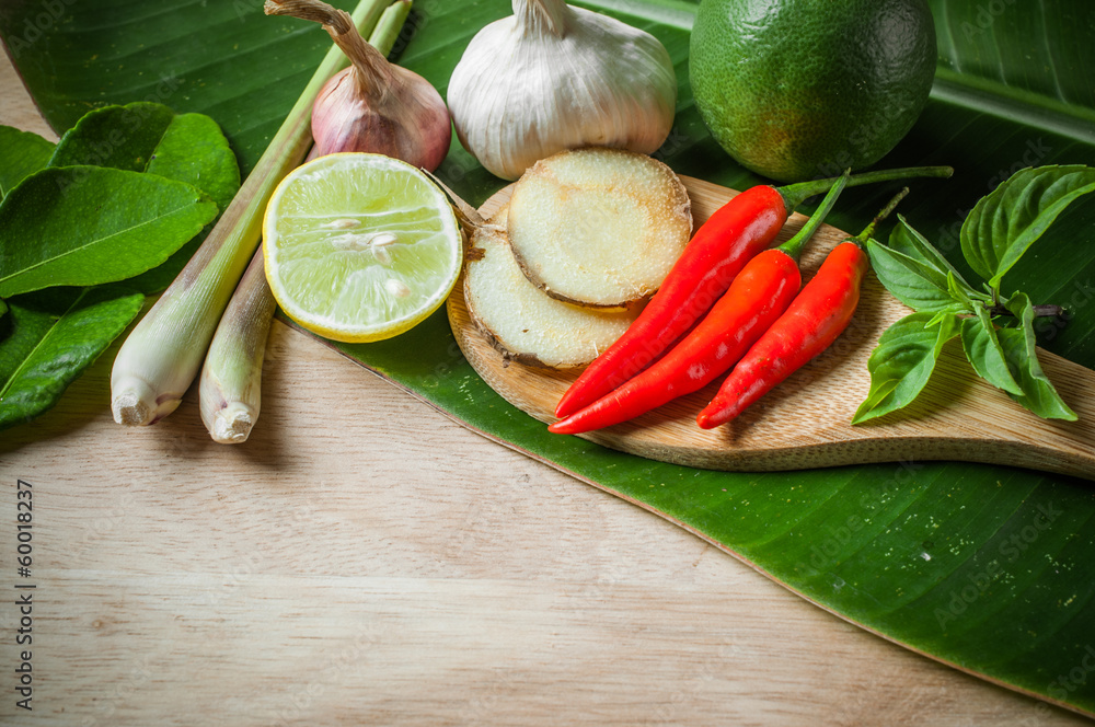 vegetable of food for tom yum element vegetable of food for tom yum element