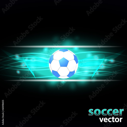 Soccer  football background - vector