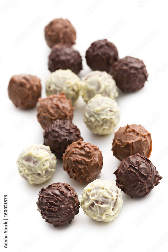 mix of chocolate truffles mix of chocolate truffles