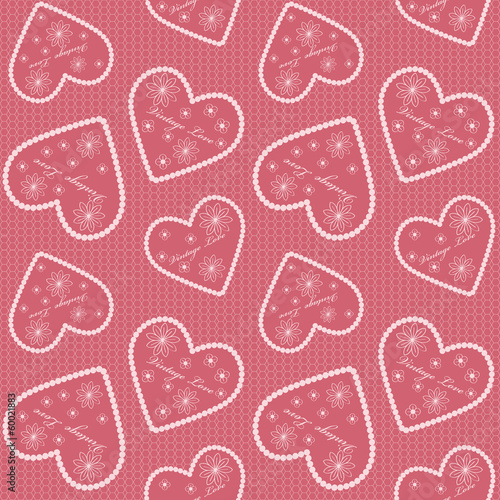 Valentine's seamless pattern background.
