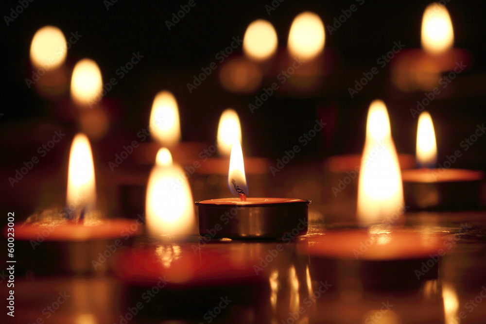 Candles light. Candles light.