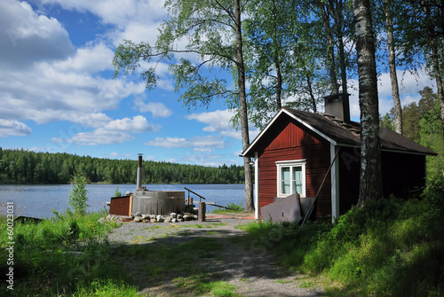 finnish sauna and hot tub