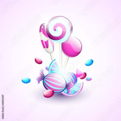 Abstract background with sweets