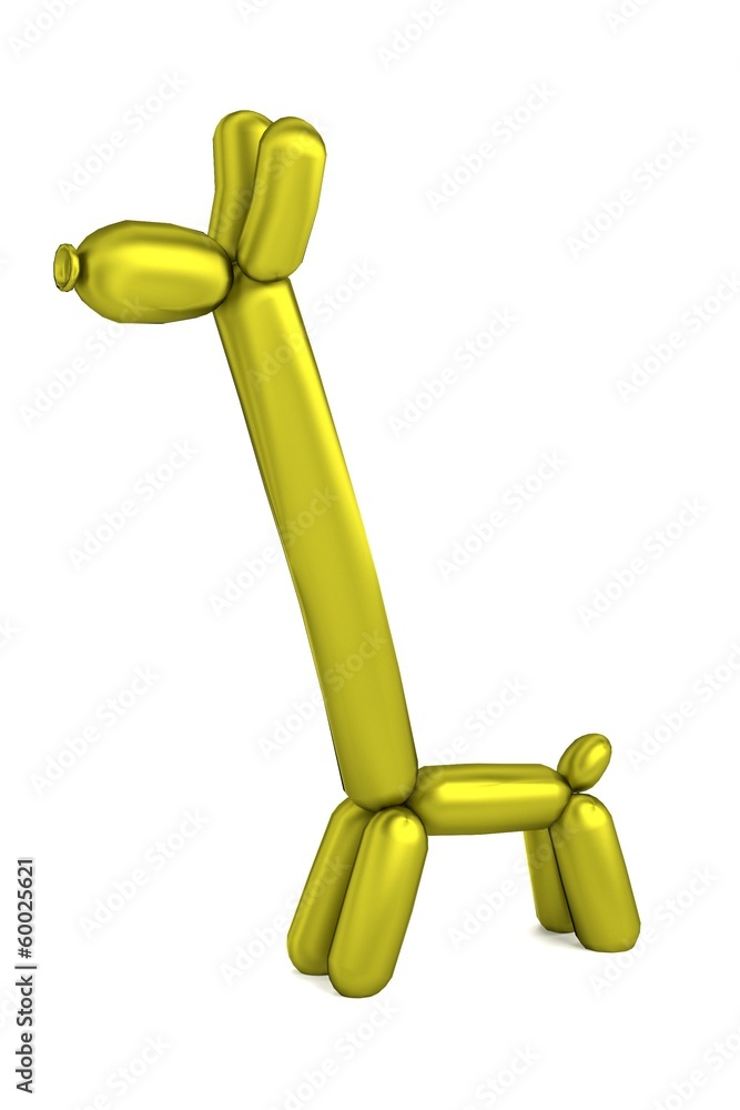 realistic 3d render of balloon giraffe realistic 3d render of balloon giraffe