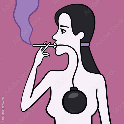 Woman smoker.