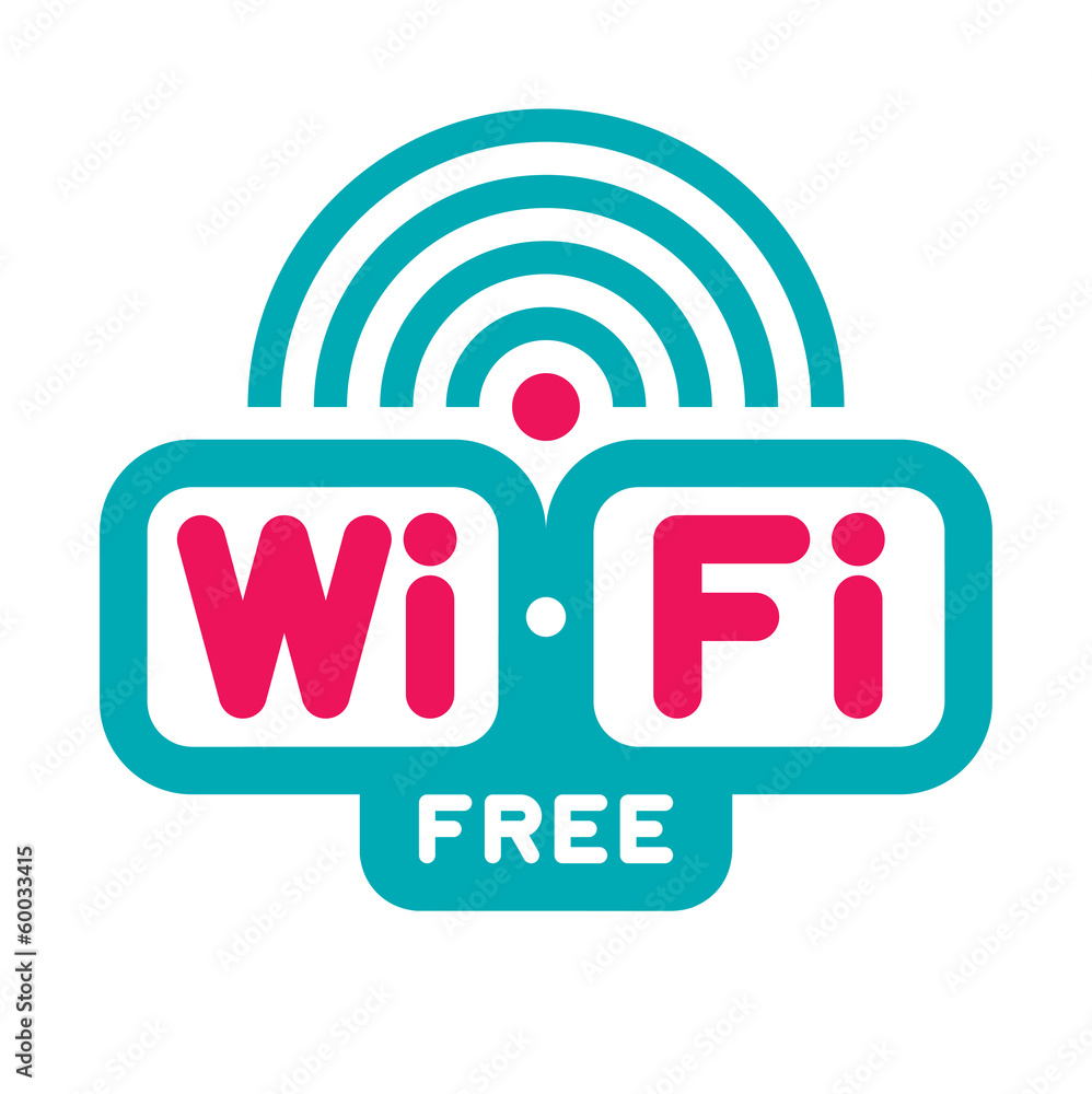 Wi-Fi Free Zone - Vector Logo Sign Wi-Fi Free Zone - Vector Logo Sign