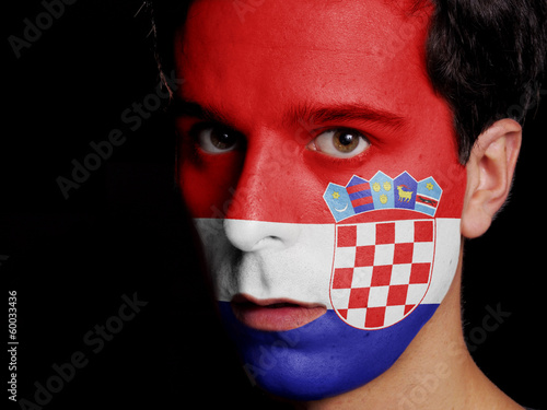 Quadro su tela Flag of Croatia