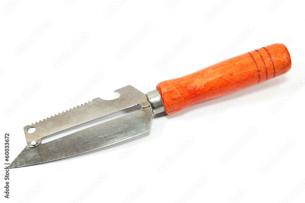 Potato peeler isolated on white Potato peeler isolated on white