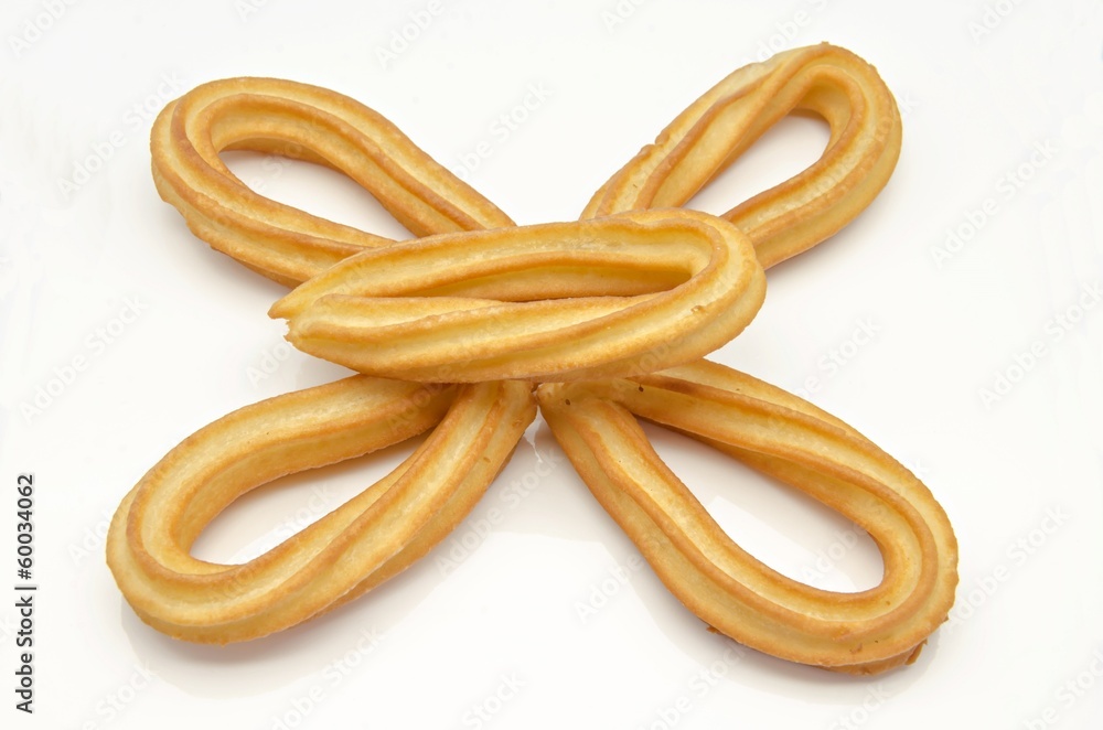 Several fried churros Several fried churros
