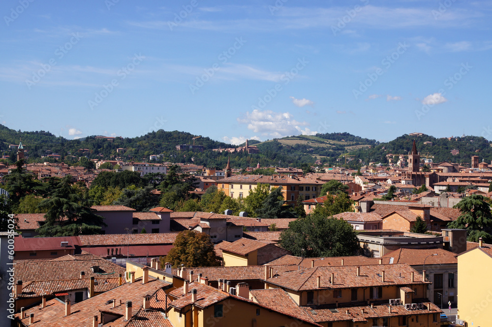 Vue générale de la ville de Bologne