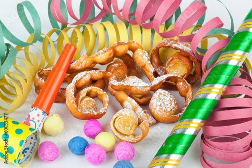 Typical Italian dessert for carnival, 