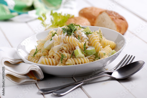 Photos fusilli con gorgonzola e finocchio