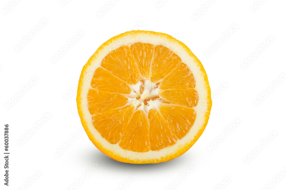 custom made wallpaper toronto digitalFresh juicy ripe sliced oranges on white background