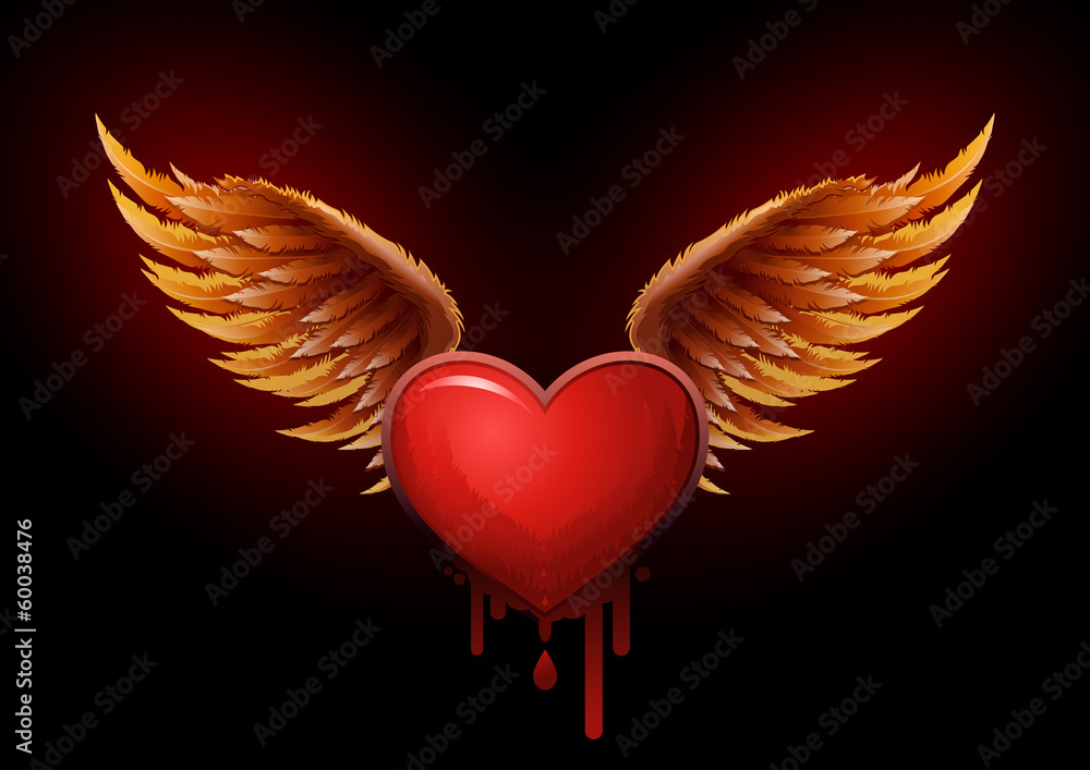 Obraz premium Flying heart