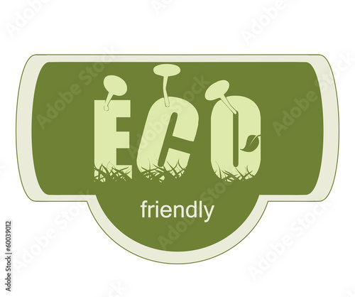 ECO friendly label for natural products