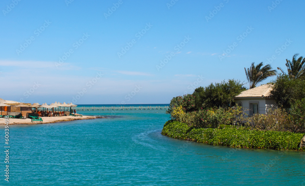 Obraz premium Beach, villas