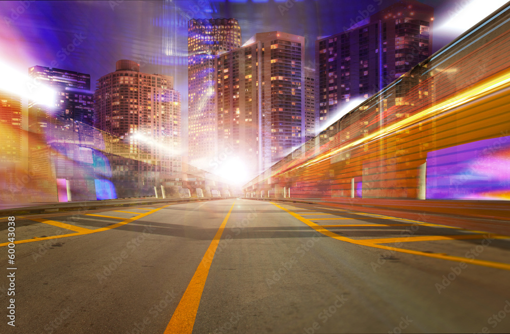 Abstract background illustration of fast traffic motion Abstract background illustration of fast traffic motion