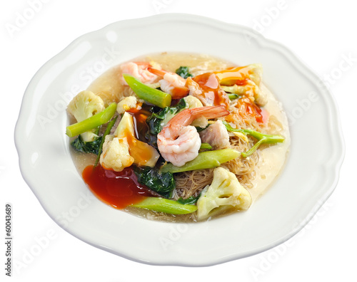 noodles with prawns