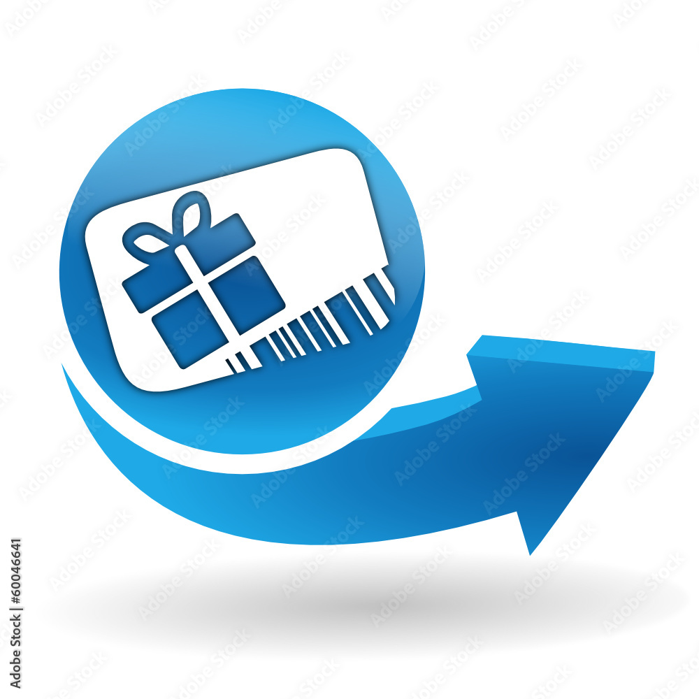 carte cadeau sur bouton web bleu carte cadeau sur bouton web bleu