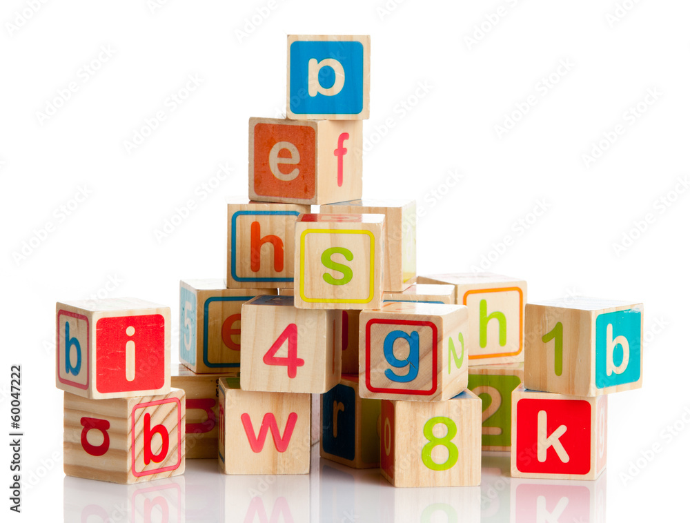 wooden toy cubes with letters. Wooden alphabet blocks wooden toy cubes with letters. Wooden alphabet blocks