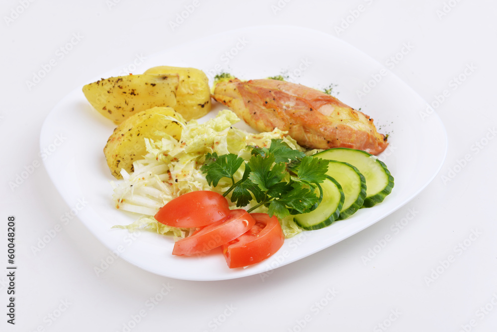 fillet with potato fillet with potato