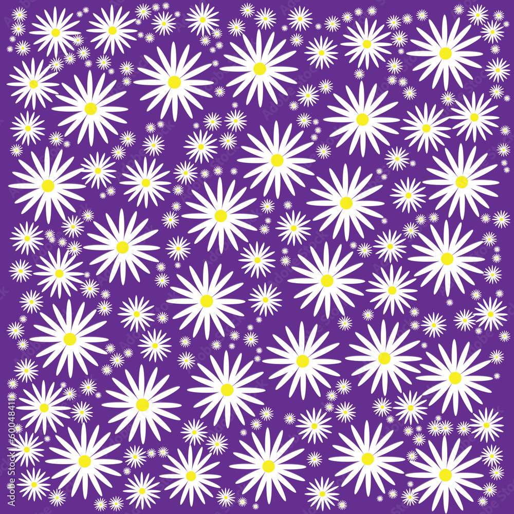 Floral camomile background Floral camomile background