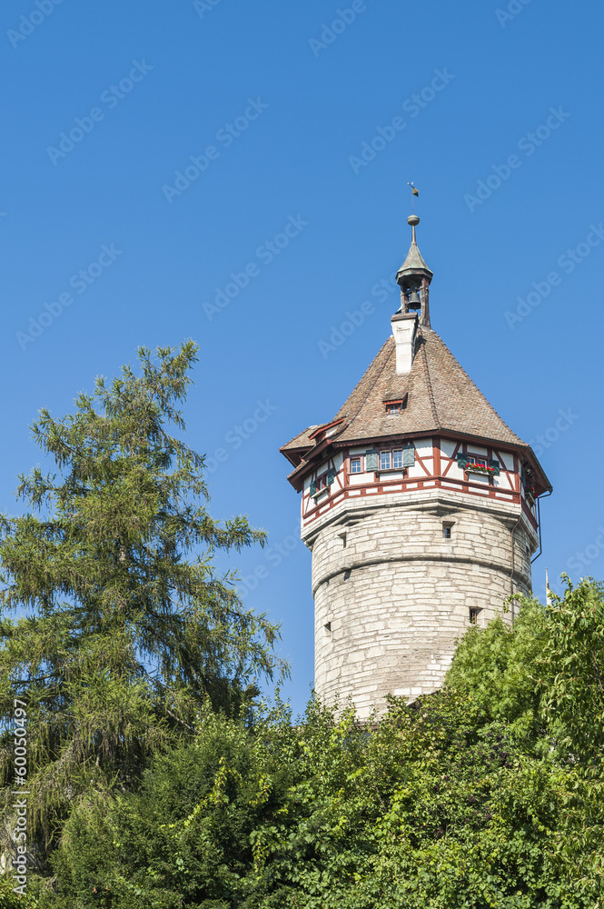 Schaffhausen, Altstadt, Turm, Munot, Stadtmauer, Schweiz