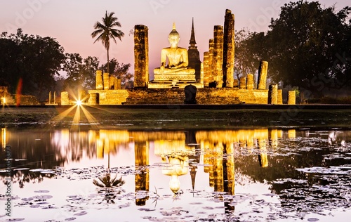 Sukhothai historical park, the old town of Thailand © Sasint