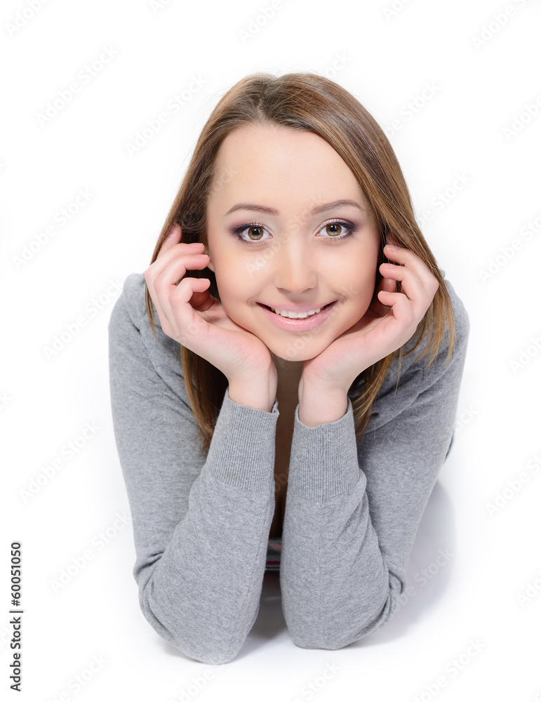 beauty girl portrait, young beautiful woman portrait with clean beauty girl portrait, young beautiful woman portrait with clean