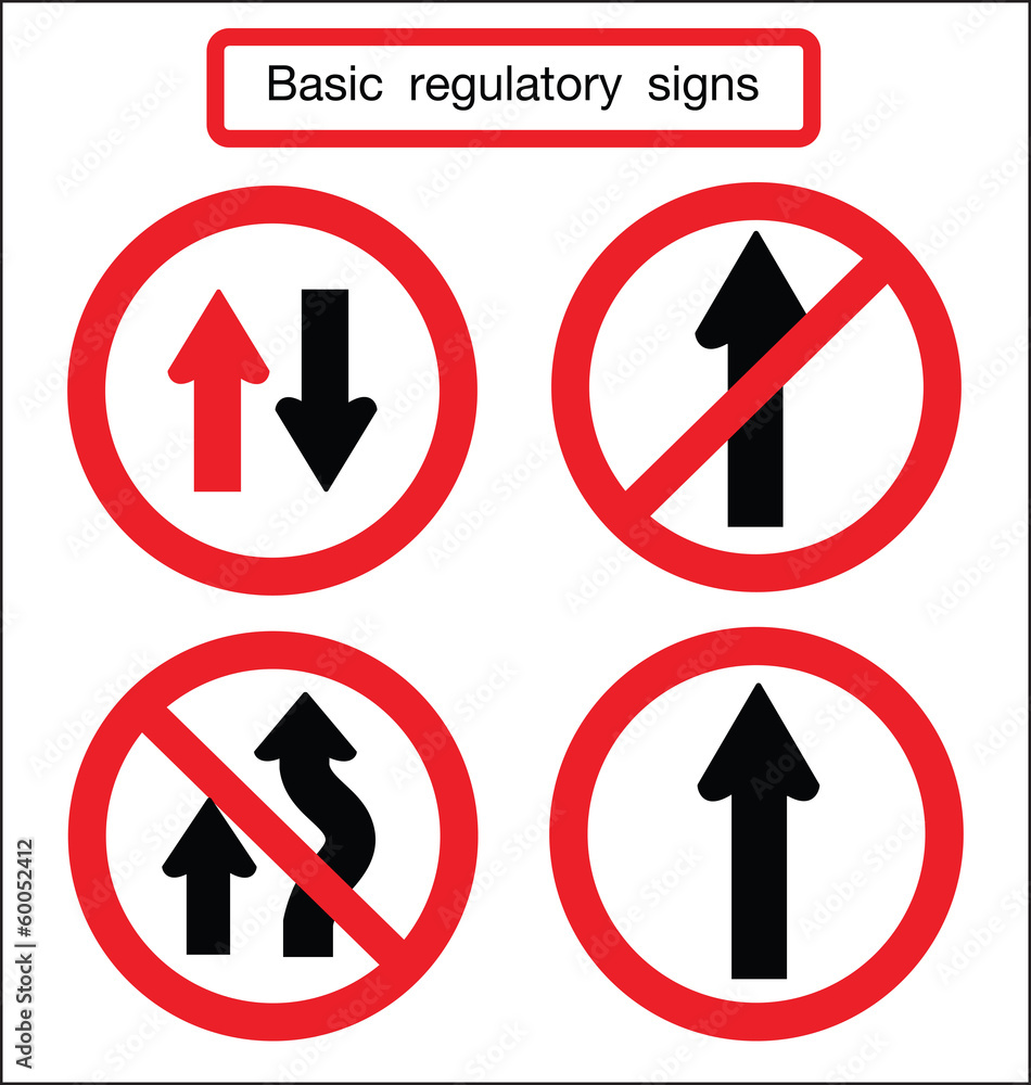 basic traffic sign straight basic traffic sign straight