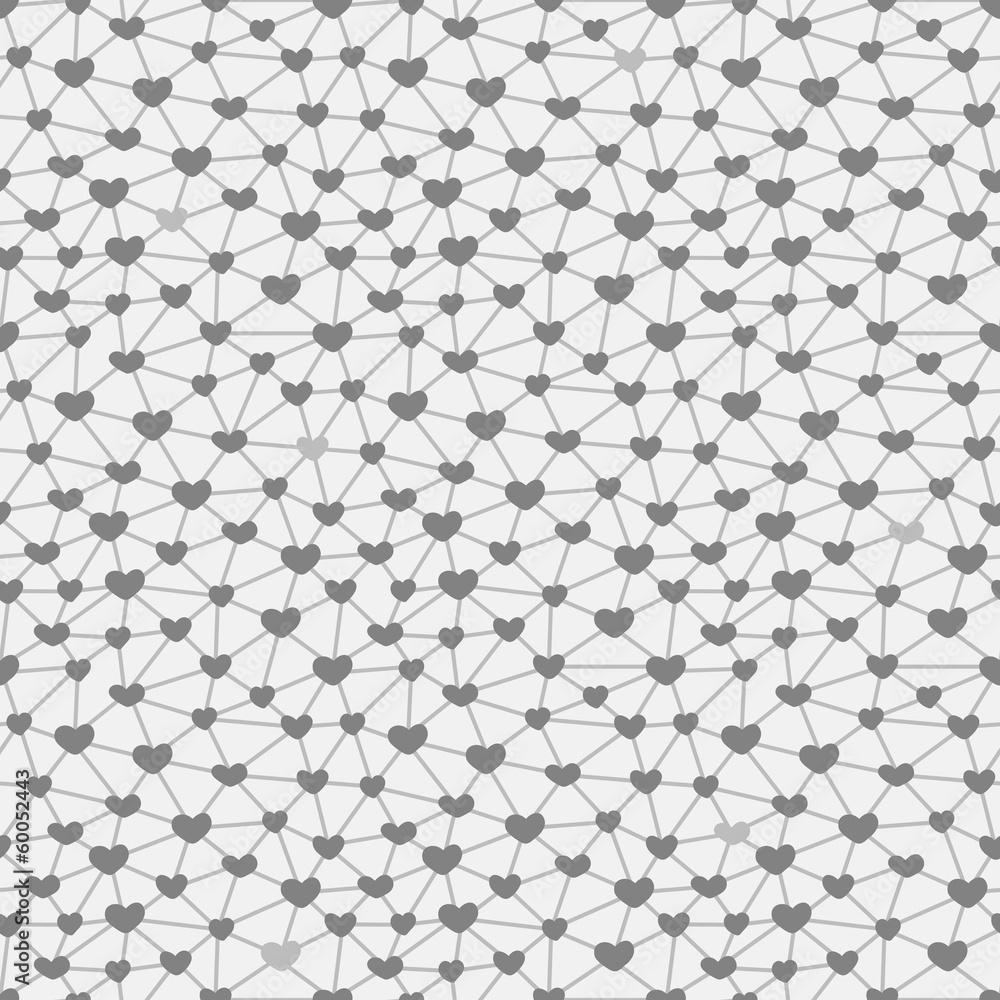 Seamless pattern with hearts linked together Seamless pattern with hearts linked together