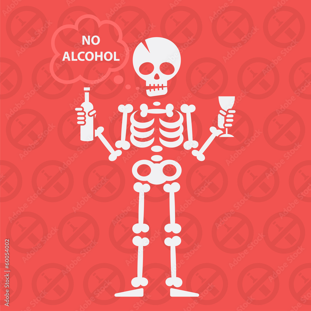 Concept on theme no alcohol Concept on theme no alcohol