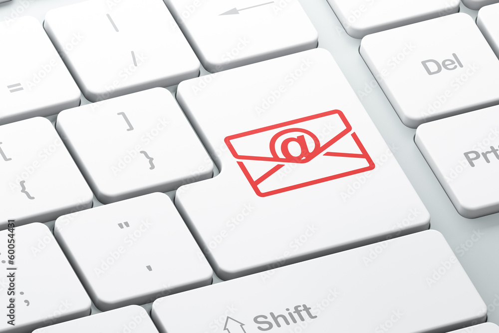 Business concept: Email on computer keyboard background Business concept: Email on computer keyboard background