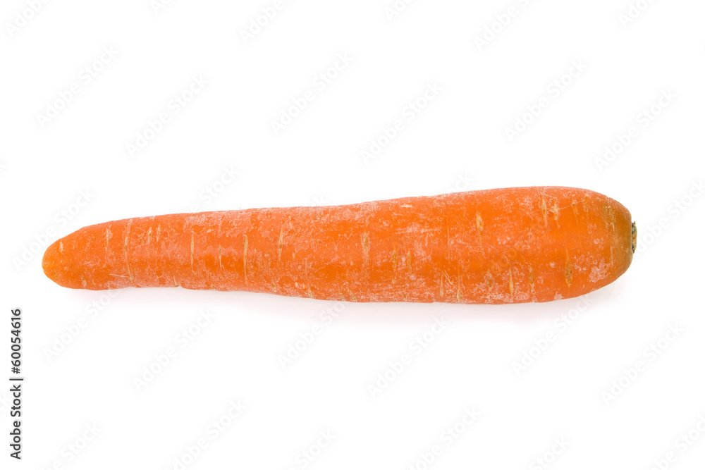 Ripe carrots isolated on a white background Ripe carrots isolated on a white background