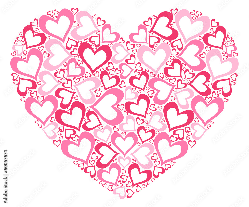 Stylized pink heart Stylized pink heart
