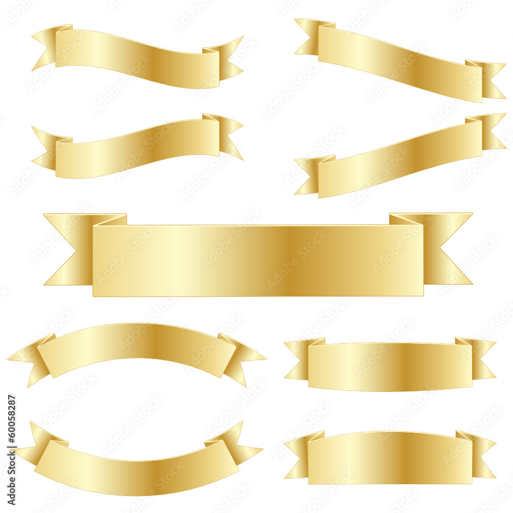 RETRO VECTOR RIBBONS (button icon gold banner) RETRO VECTOR RIBBONS (button icon gold banner)