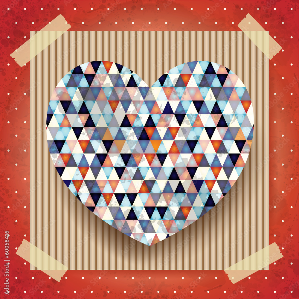 Obraz premium Heart, valentine card