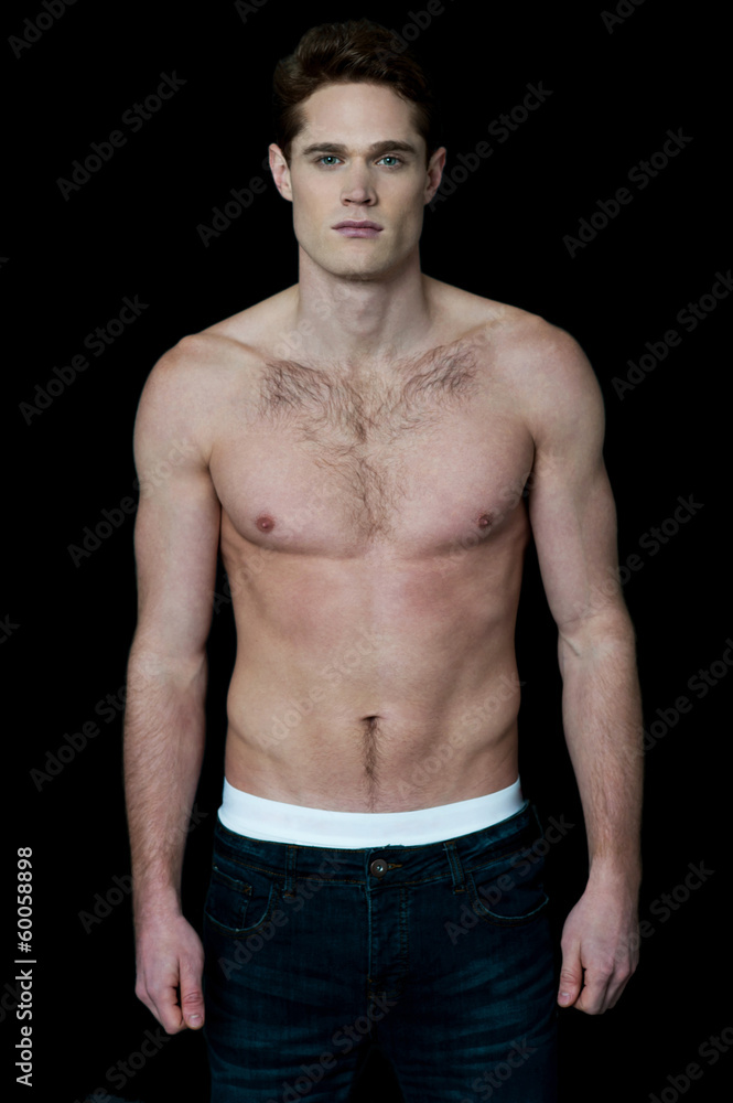 Fototapeta premium Handsome young muscular male model