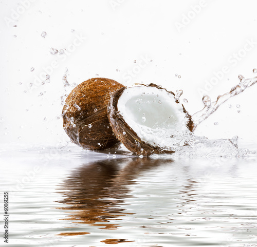 cracked coconut