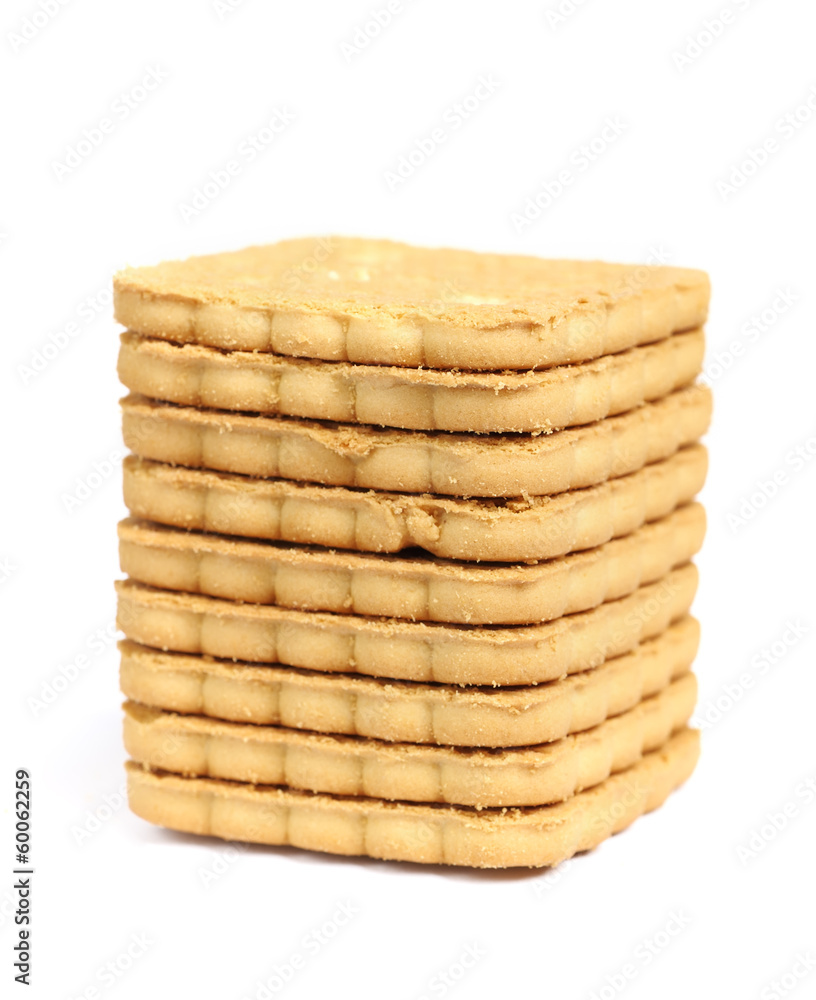 Stack of square cookies Stack of square cookies